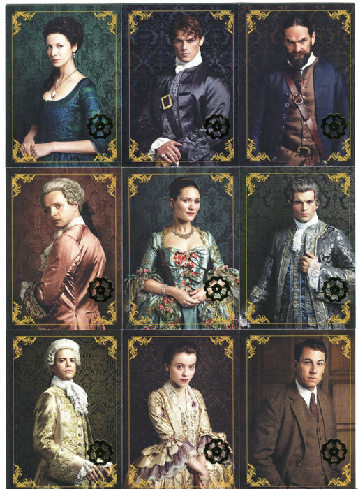 Outlander Season 2 Gold Jacobite Character Bios Parallel Chase Card Set C1-C9   - TvMovieCards.com