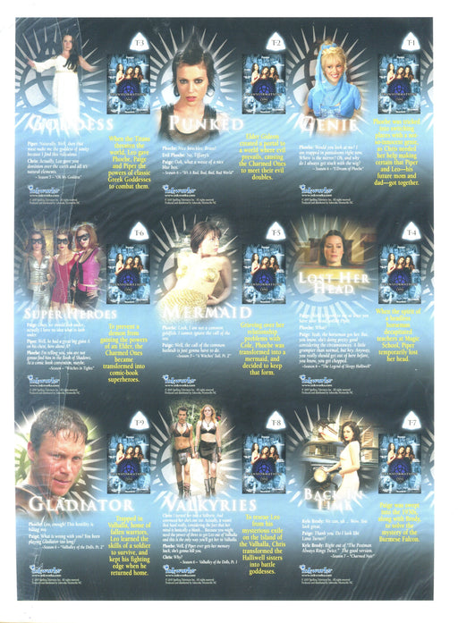 Charmed Conversations Limited Transformations Uncut Mini Press Sheet #82 of 199 - TvMovieCards.com