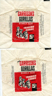 Garrison's Gorillas 1967 Empty Vintage 5 Cent Card Box + 2 Wrappers   - TvMovieCards.com