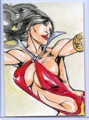 Vampirella New Series Sketch Card by JEZ ROJALES   - TvMovieCards.com