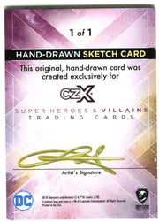 DC Comics CZX Super Heroes & Super-Villains Artist Sketch Card by Noval Hernawan   - TvMovieCards.com