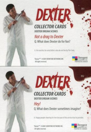 Dexter Seasons 1 & 2 Dream Scenes Foil Chase Card Set 2 Cards   - TvMovieCards.com