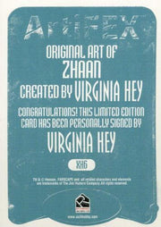 Farscape Season 4 Artifex Expansion Virginia Hey Autograph Card XH6   - TvMovieCards.com