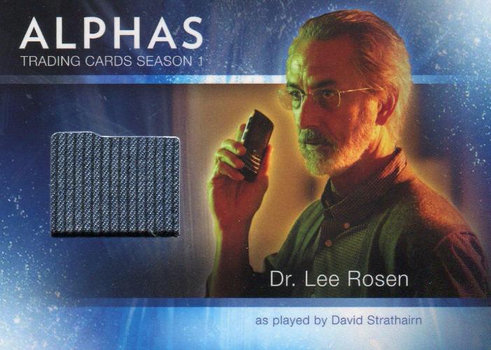 Alphas Season 1 Dr. Lee Rosen's Blue Shirt Wardrobe Costume Card M7   - TvMovieCards.com