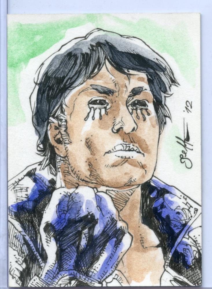 Vampirella New Series Sketch Card Sketchafex by Jeff Allan   - TvMovieCards.com