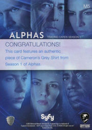 Alphas Season 1 Cameron Hicks's Grey Shirt Wardrobe Costume Card M5   - TvMovieCards.com