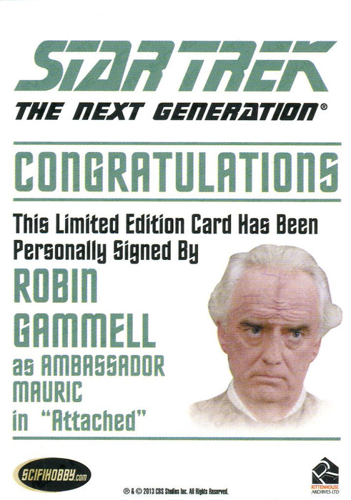 Star Trek TNG Heroes & Villains Robin Gammell Autograph Card   - TvMovieCards.com