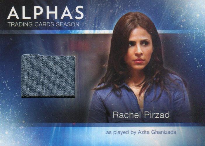 Alphas Season 1 Rachel Pirzad's Blue Shirt Wardrobe Costume Card M1   - TvMovieCards.com