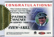 James Bond 40th Anniversary Patrick Macnee Autograph Card A24 Black Ink   - TvMovieCards.com