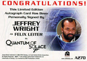 James Bond Classics 2016 Jeffrey Wright Autograph Card A270   - TvMovieCards.com