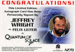James Bond Classics 2016 Jeffrey Wright Autograph Card A270   - TvMovieCards.com