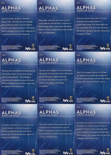 Alphas Season 1 Alphas Powers Chase Card Set 9 Cards   - TvMovieCards.com