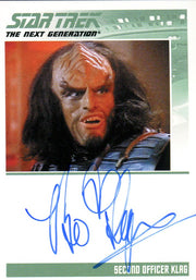 Star Trek TNG Heroes & Villains Brian Thompson Autograph Card   - TvMovieCards.com