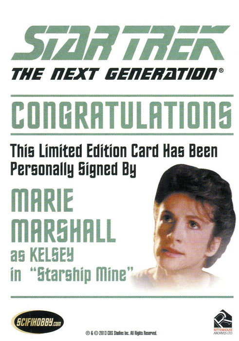 Star Trek TNG Heroes & Villains Marie Marshall Autograph Card   - TvMovieCards.com