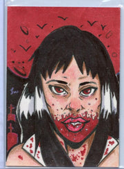 Vampirella New Series Sketch Card Sketchafex by Jon Wallace   - TvMovieCards.com