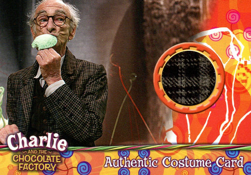 Charlie & Chocolate Factory David Kelly as Grandpa Joe Costume Card #466/530   - TvMovieCards.com