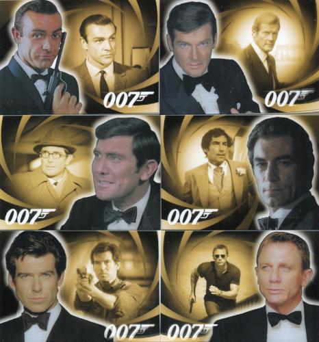 James Bond Heroes & Villains Men of James Bond Chase Card Set B1 thru B6   - TvMovieCards.com