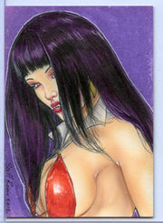 Vampirella New Series Sketch Card Sketchafex by Scott Rorie   - TvMovieCards.com