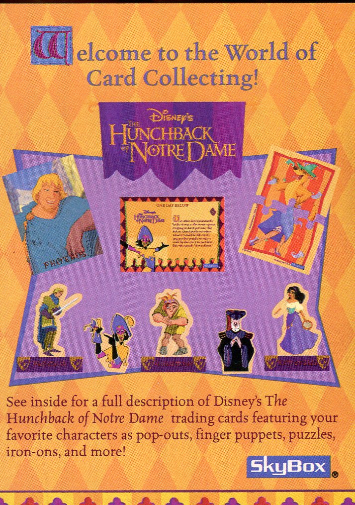 Hunchback of Notre Dame Disney Movie Base Card Set 101 Cards Fleer/Skybox 1996   - TvMovieCards.com