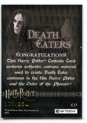 Harry Potter Order of Phoenix Death Eater Costume Card HP C17 #129/260   - TvMovieCards.com