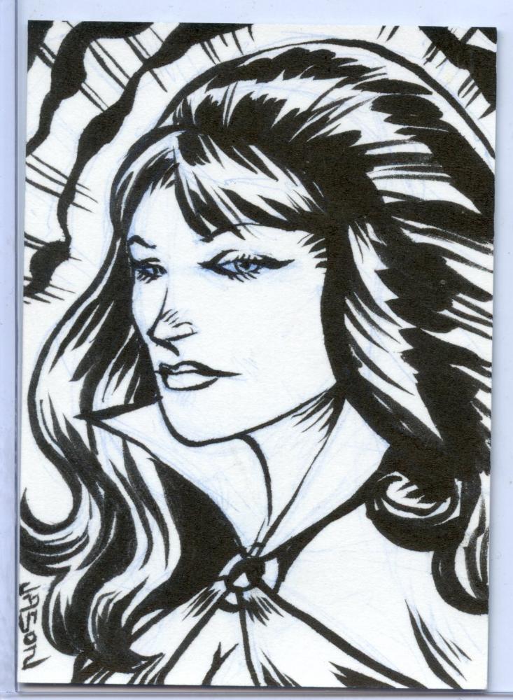 Vampirella New Series Sketch Card Sketchafex by Jason Keith Phillips   - TvMovieCards.com