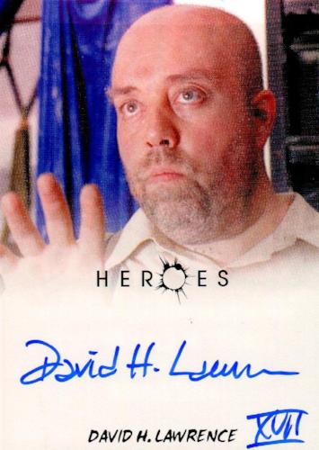 Heroes Archives David Lawrence as Eric Doyle Autograph Card   - TvMovieCards.com