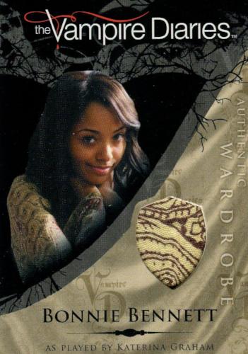 Vampire Diaries Season One Bonnie Bennett Wardrobe Costume Card M7   - TvMovieCards.com