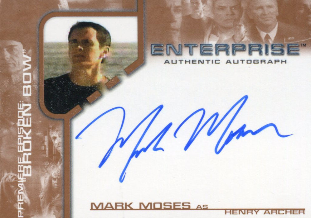 Star Trek Enterprise Season One 1 Autograph Card Mark Moses Henry Archer BBA10   - TvMovieCards.com