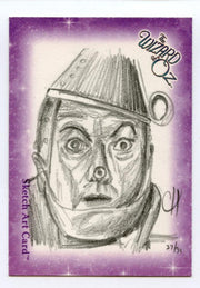 Wizard of Oz Sketch Card by Chris Henderson Tin Man   - TvMovieCards.com