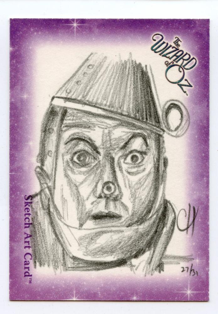 Wizard of Oz Sketch Card by Chris Henderson Tin Man   - TvMovieCards.com