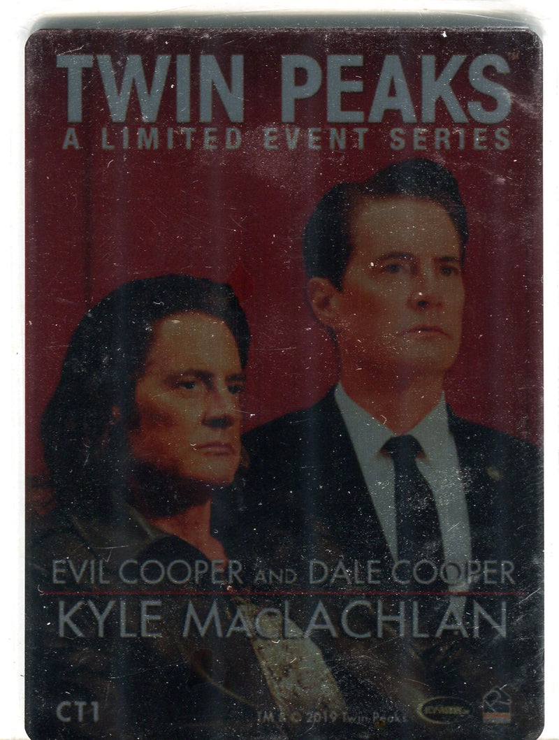 2019 Twin Peaks Evil Cooper and Dale Cooper Kyle MacLachlan Case Topper Card CT1   - TvMovieCards.com