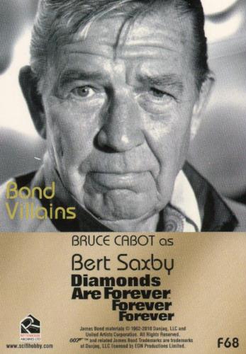 James Bond Heroes & Villains Bond Villains Expansion Card F68   - TvMovieCards.com