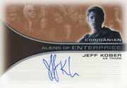 Star Trek Enterprise Season One 1 Autograph Card Jeff Kober Traeg AA7   - TvMovieCards.com