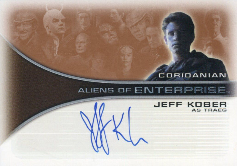 Star Trek Enterprise Season One 1 Autograph Card Jeff Kober Traeg AA7   - TvMovieCards.com