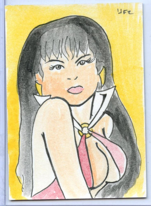 Vampirella New Series Sketch Card Sketchafex by Jerry Fleming   - TvMovieCards.com