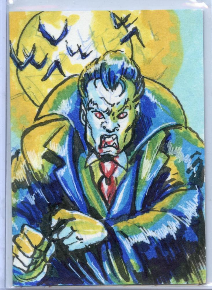 Vampirella New Series Sketch Card Sketchafex by Dan Gorman   - TvMovieCards.com
