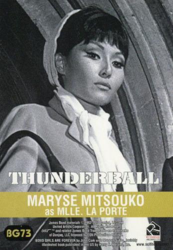 James Bond Heroes & Villains Bond Girls Are Forever Expansion Card BG73   - TvMovieCards.com