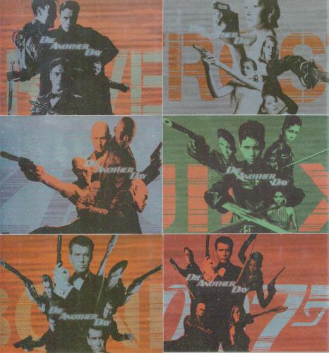 James Bond Die Another Day National Show Foil Promo Card Set JB1 thru JB6   - TvMovieCards.com