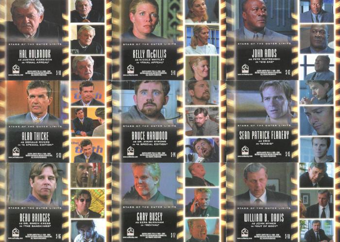 Outer Limits Sex, Cyborgs & Science Fiction Stars of Outer Limits Chase Card Set   - TvMovieCards.com