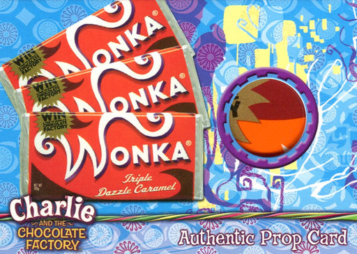 Charlie & Chocolate Factory Dazzle Caramel Candy Wrapper Prop Card #157/290   - TvMovieCards.com