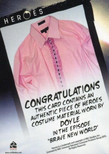 Heroes Archives Doyle Costume Card   - TvMovieCards.com