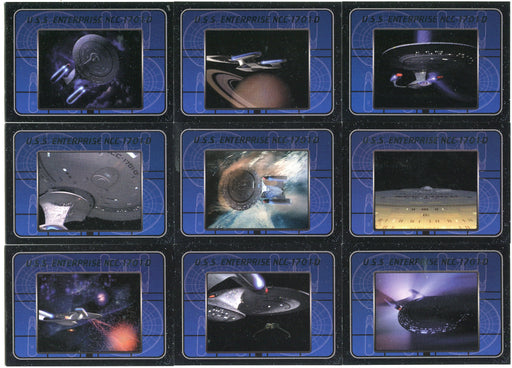 Star Trek TNG Complete Series 1 USS Enterprise NCC 1701-D Chase Card Set E1 - E9   - TvMovieCards.com