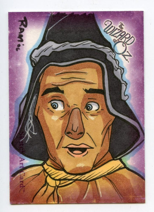 Wizard of Oz Sketch Card by Rich A. Molinelli - The Scarecrow Color   - TvMovieCards.com