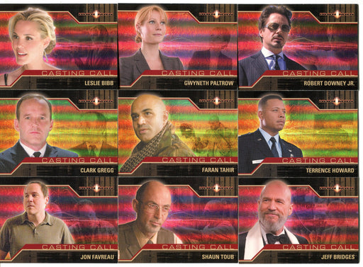 2008 Iron Man Movie - Casting Call CC1-CC9 Chase Card Set   - TvMovieCards.com