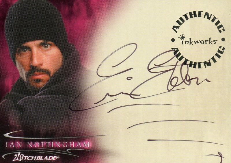 Witchblade Season 1 Eric Etebari as Ian Nottingham Autograph Card A5   - TvMovieCards.com