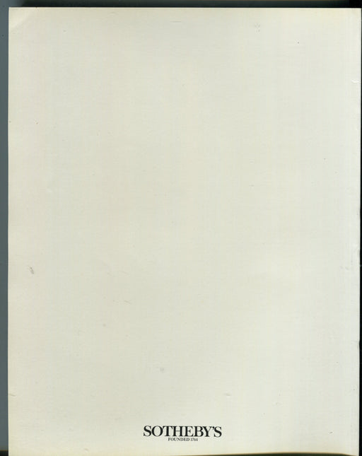 Sothebys Auction Catalog November 30 1988 Impressionist Modern Drawings   - TvMovieCards.com