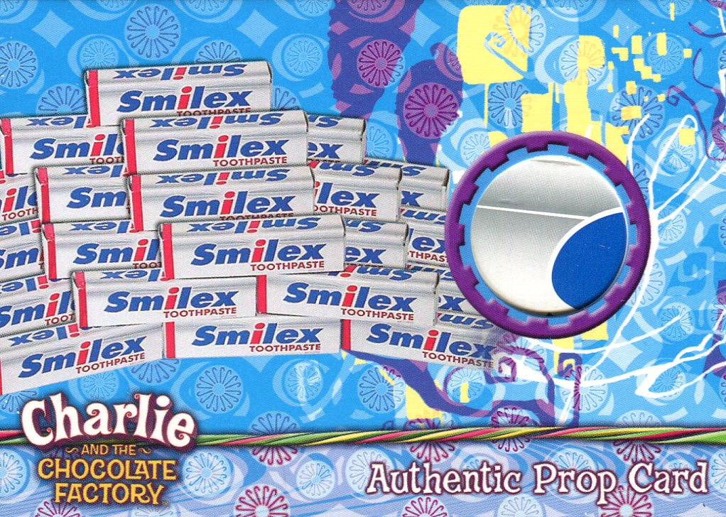 Charlie & Chocolate Factory Smilex Toothpaste Box Prop Card #061/340 ...