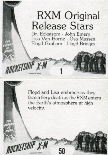 Rocketship X-M Vintage Card Set 50 Cards FTCC 1979   - TvMovieCards.com