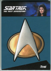 Star Trek TNG Complete Series 2 Communicator Pin Card CP4 Deanna Troi   - TvMovieCards.com