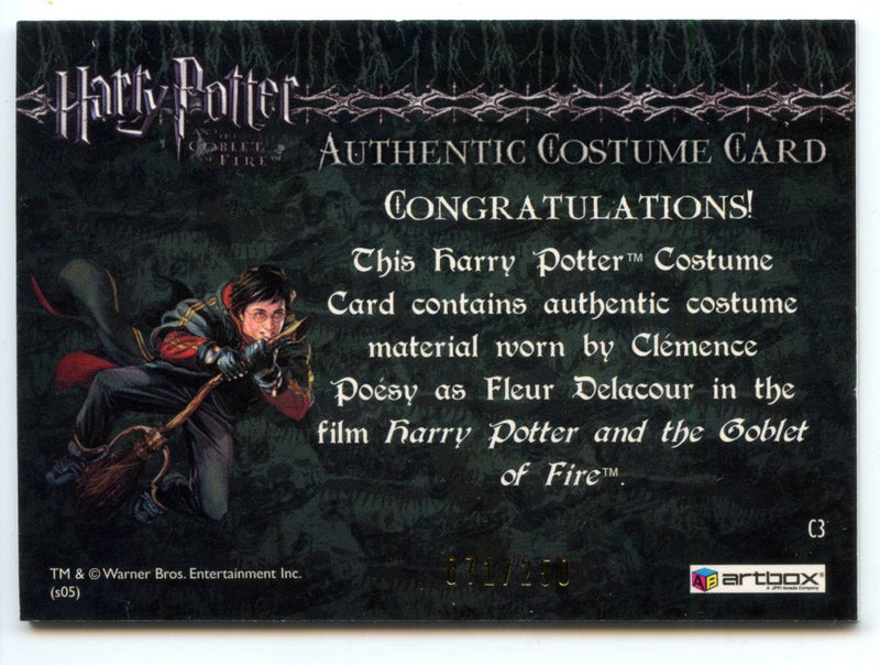 Harry Potter and the Goblet of Fire Fleur Delacour Costume Card HP C3 #071/250   - TvMovieCards.com